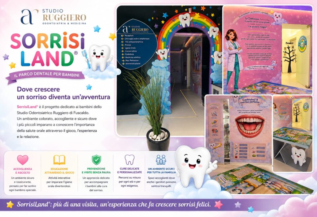 SorrisiLand, odontoiatria pediatrica dello Studio Odontoiatrico Ruggiero a Fuscaldo